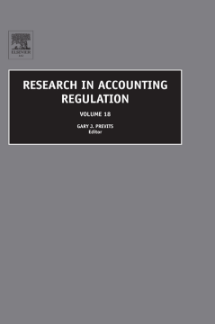 Research in Accounting Regulation Research in Accounting Regulation