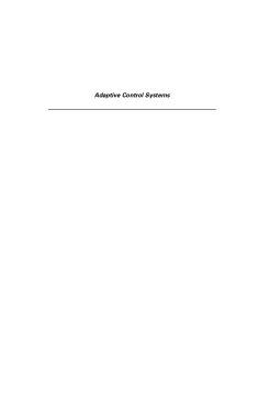 Adaptive Control Systems Adaptive Control Systems