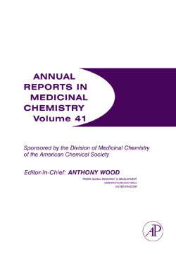 Annual Reports in Medicinal Chemistry Annual Reports in Medicinal Chemistry