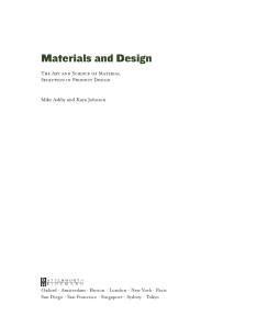 Materials and Design Materials and Design
