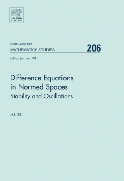 Difference Equations in Normed Spaces Difference Equations in Normed Spaces