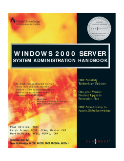 Windows 2000 Server System Administration Handbook Windows 2000 Server System Administration Handbook