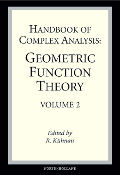 Handbook of Complex Analysis Handbook of Complex Analysis