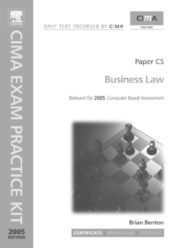CIMA Exam Practice Kit: Business Law CIMA Exam Practice Kit: Business Law