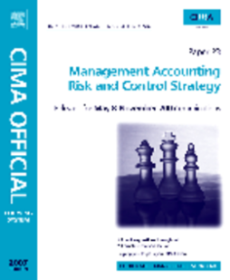 CIMA Learning System 2007 Management Accounting - Risk and Control Strategy