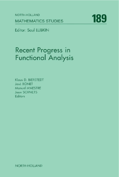 Recent Progress in Functional Analysis Recent Progress in Functional Analysis
