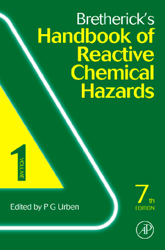 Bretherick's Handbook of Reactive Chemical Hazards Bretherick's Handbook of Reactive Chemical Hazards