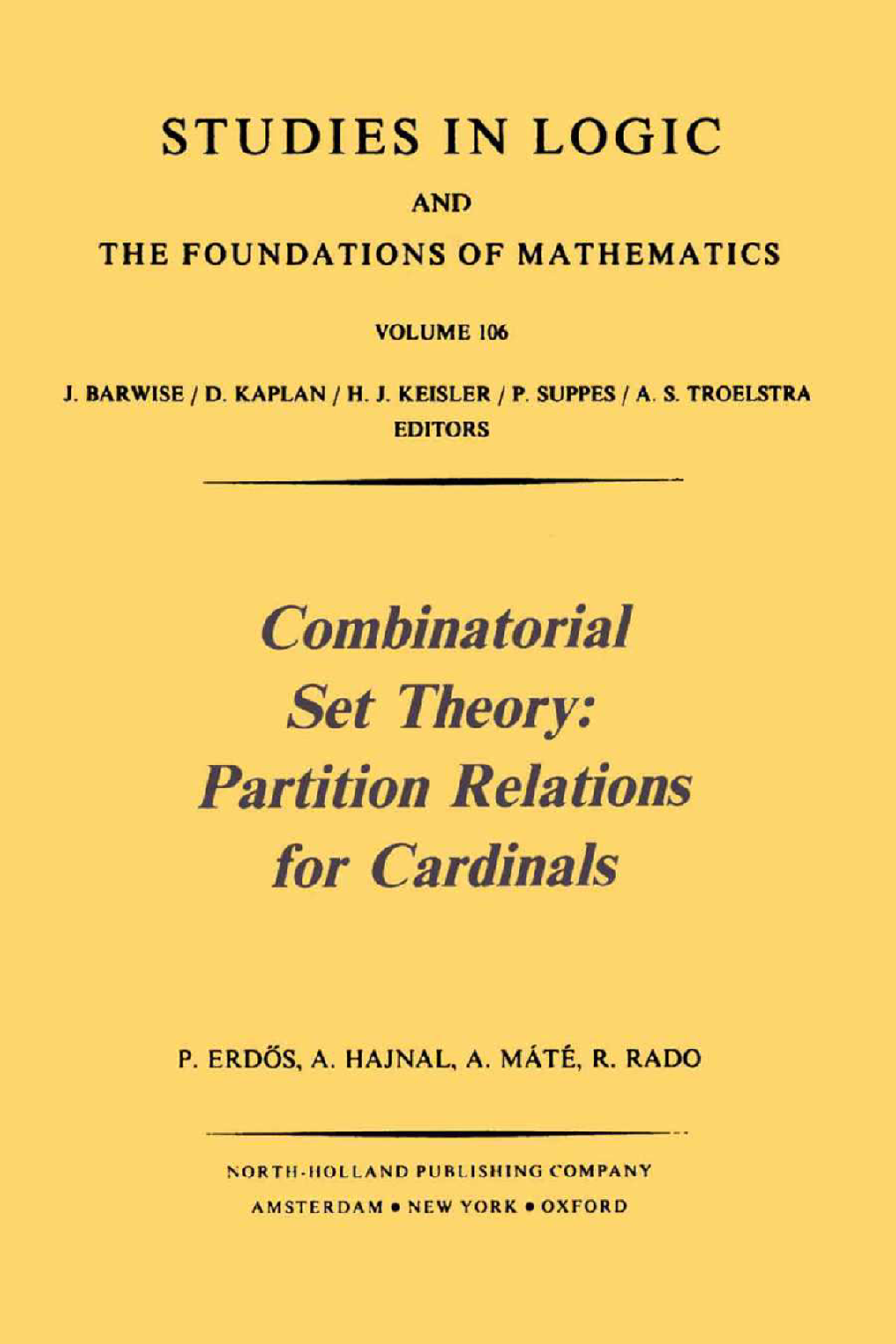 Combinatorial Set Theory: Partition Relations for Cardinals