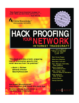 Hack Proofing Your Network