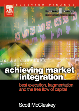 Achieving Market Integration Achieving Market Integration