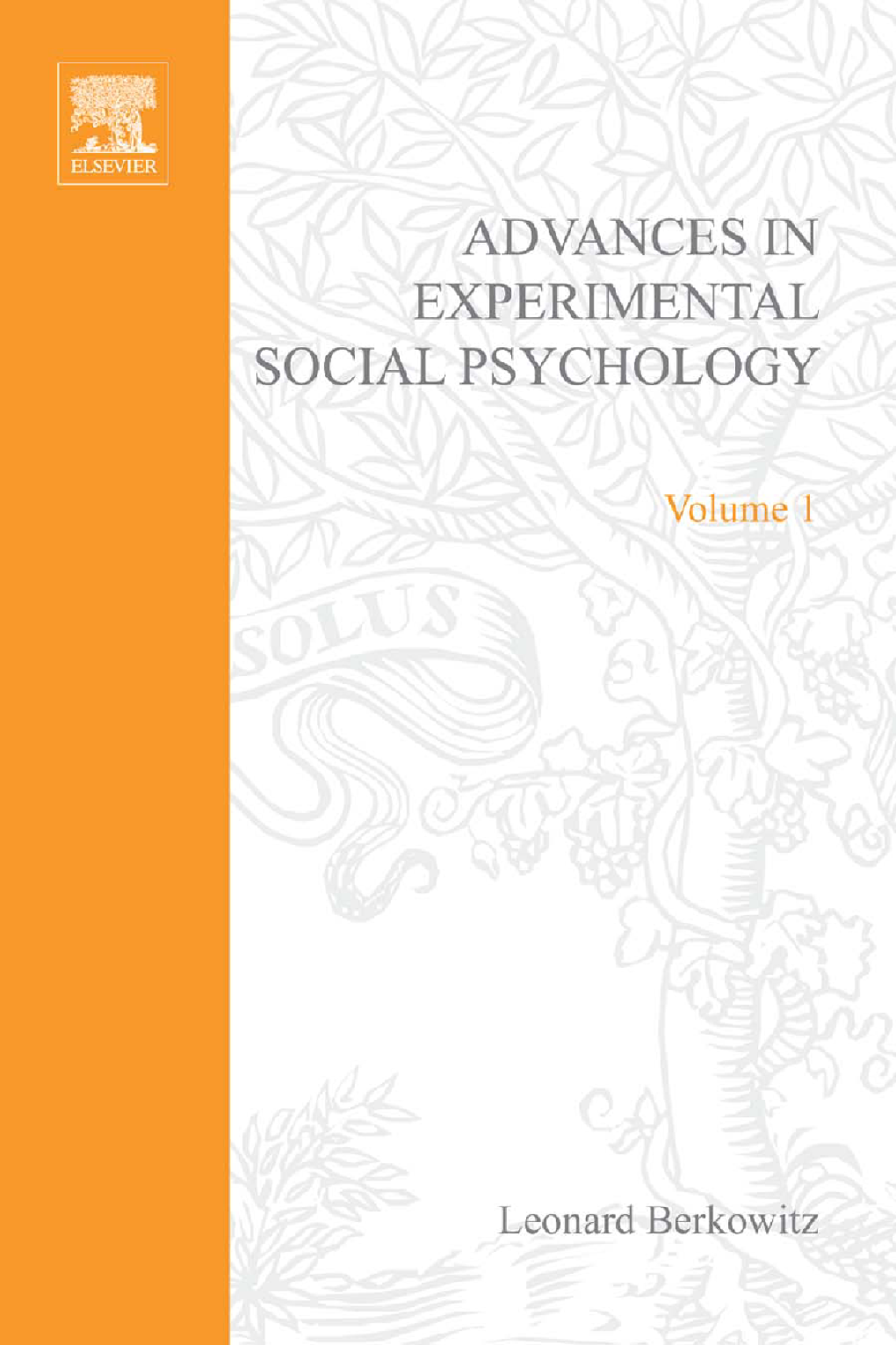 Advances in Experimental Social Psychology
