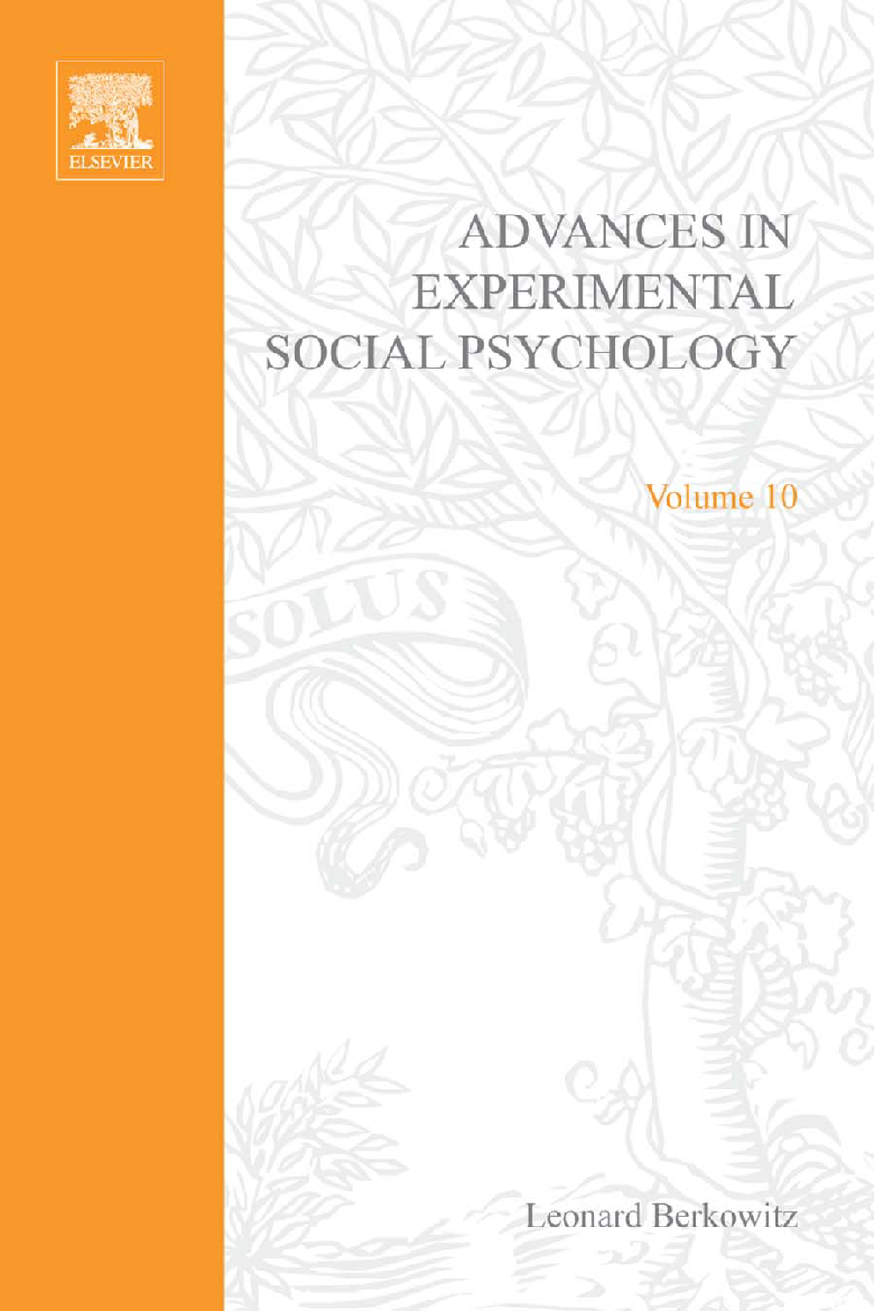Advances in Experimental Social Psychology