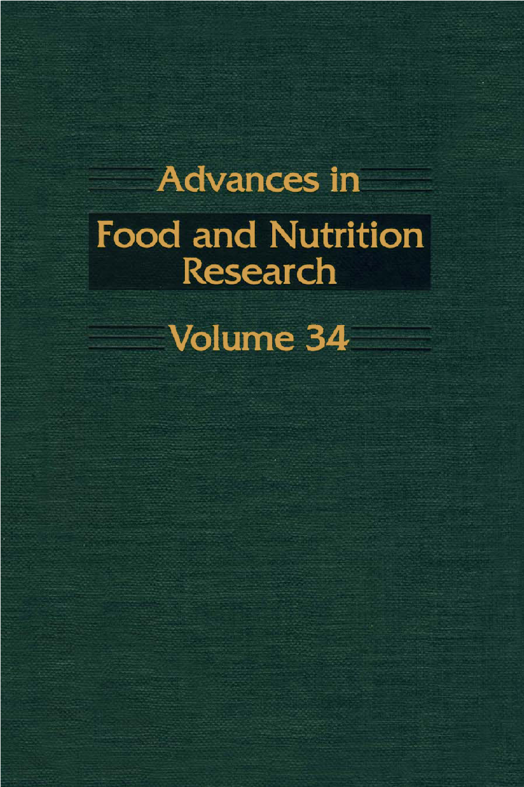 Advances in Food and Nutrition Research
