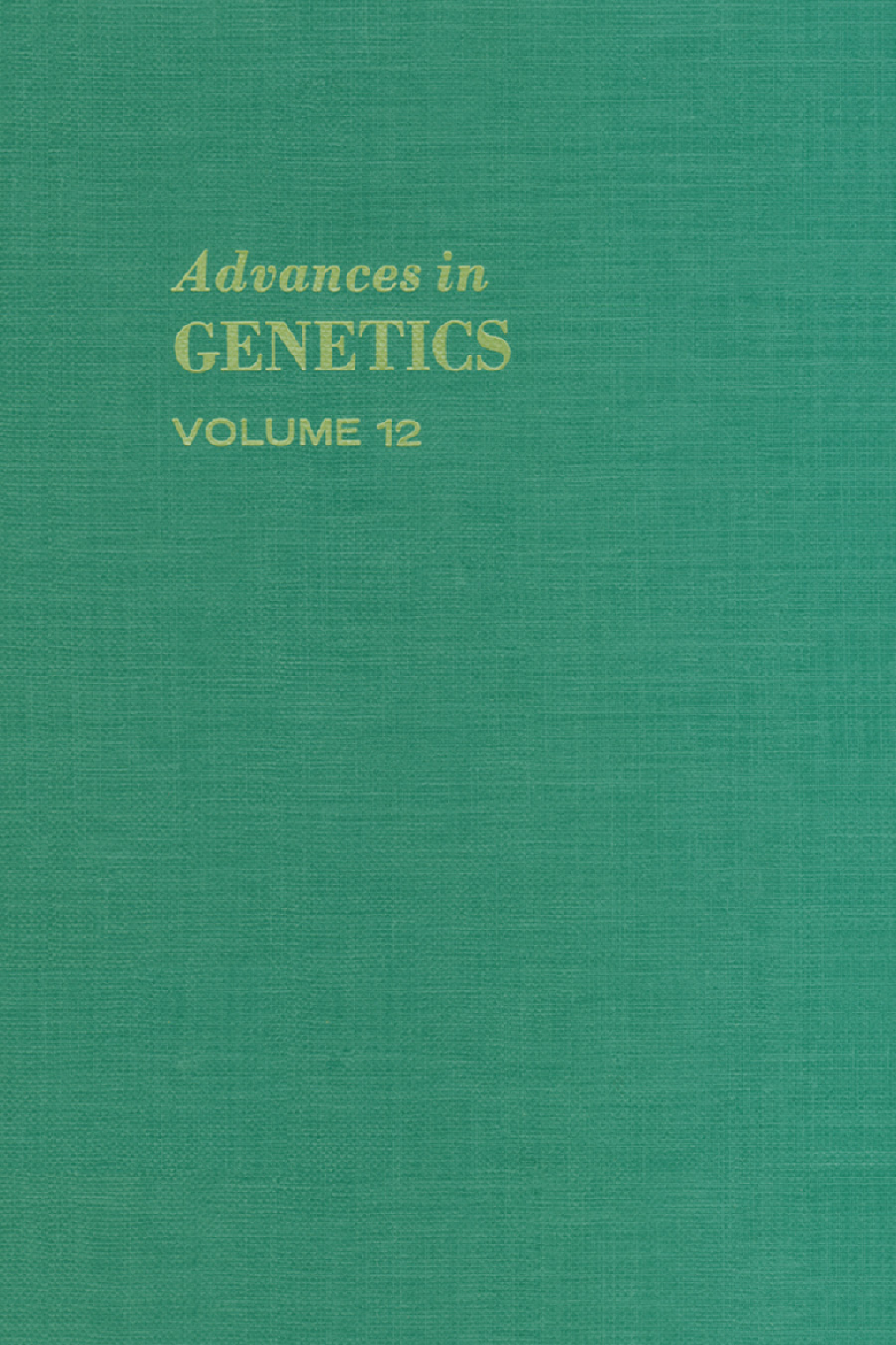 Advances in Genetics