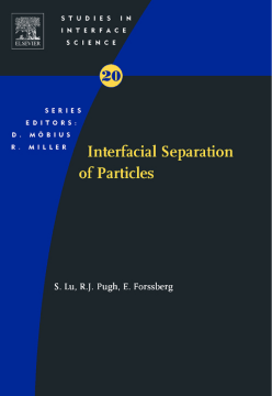 Interfacial Separation of Particles Interfacial Separation of Particles