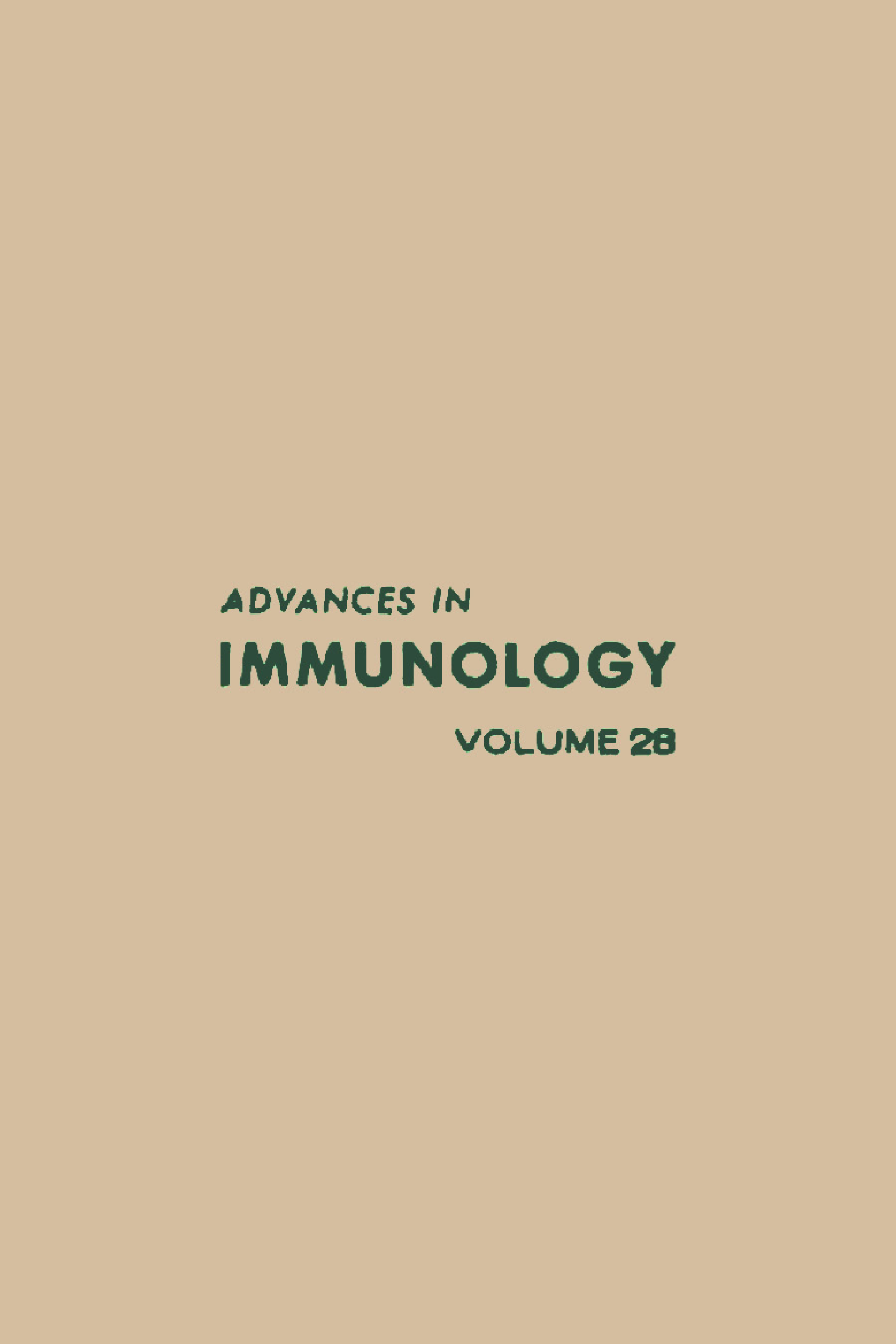 Advances in Immunology