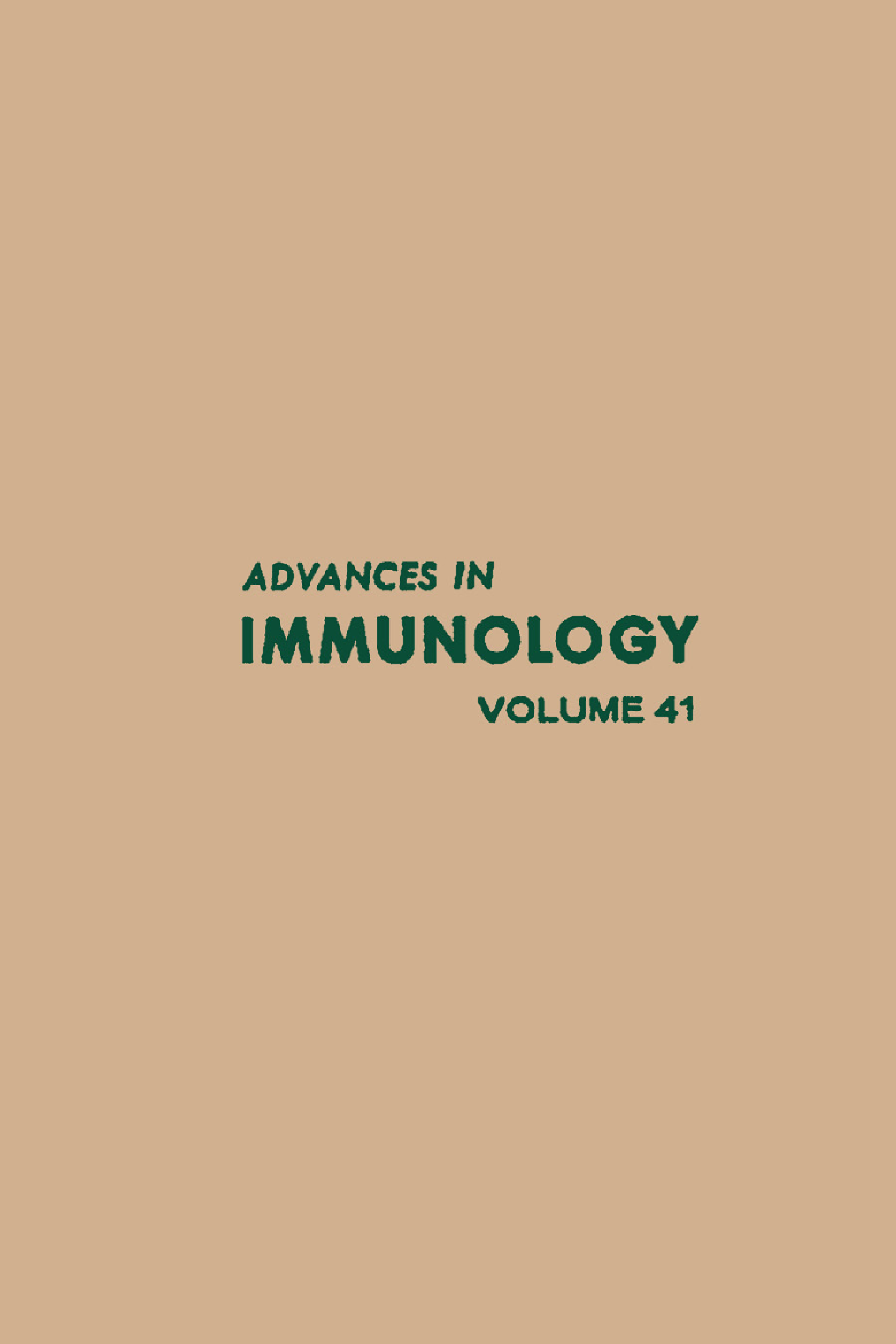Advances in Immunology