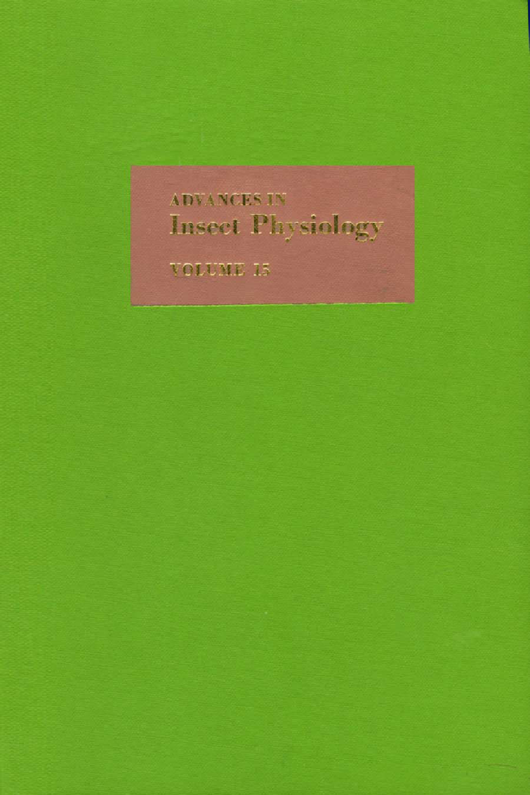 Advances in Insect Physiology