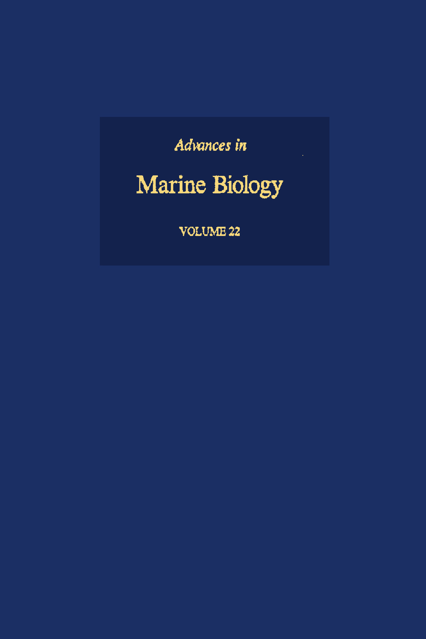 Advances in Marine Biology