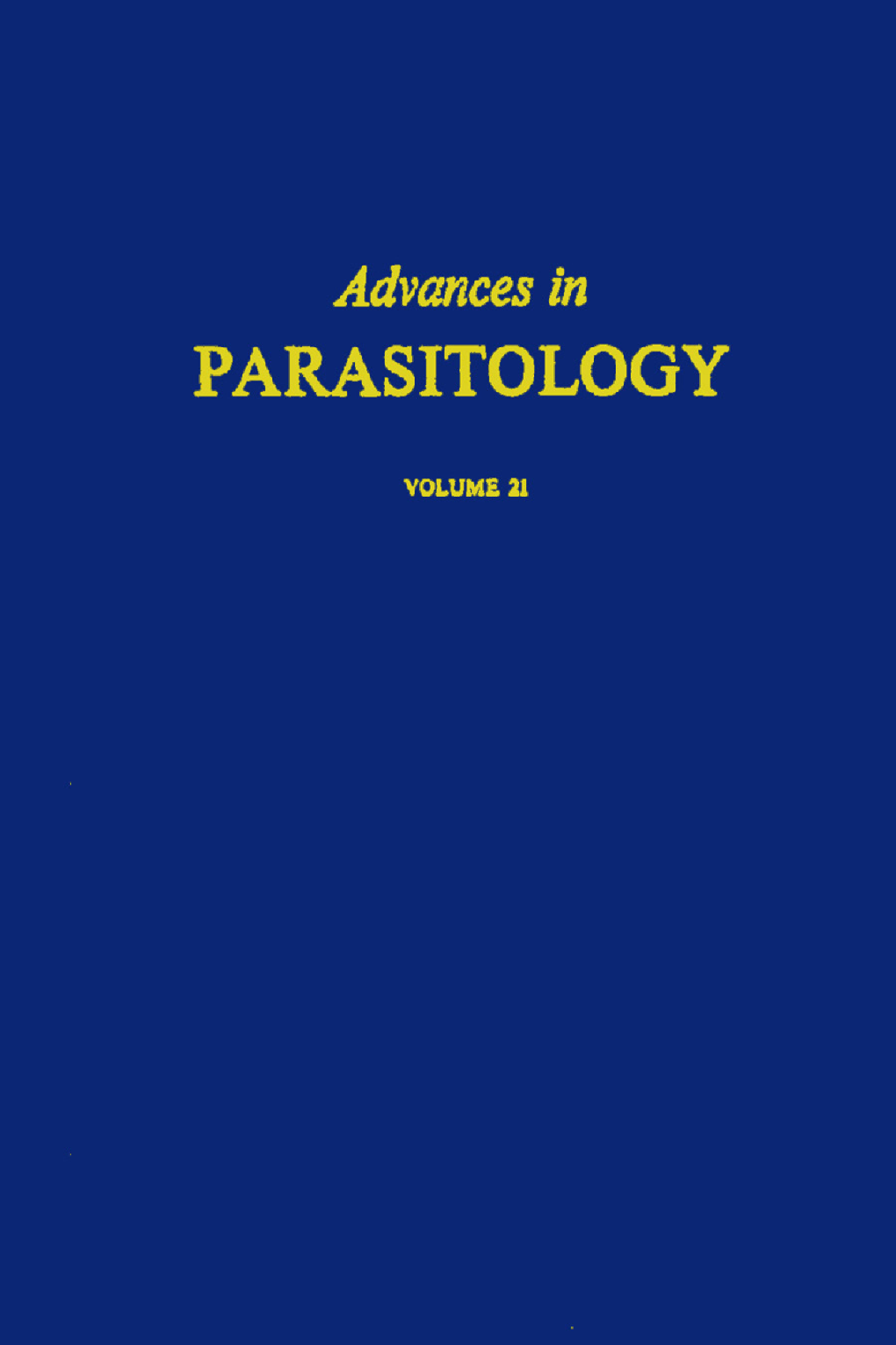 Advances in Parasitology