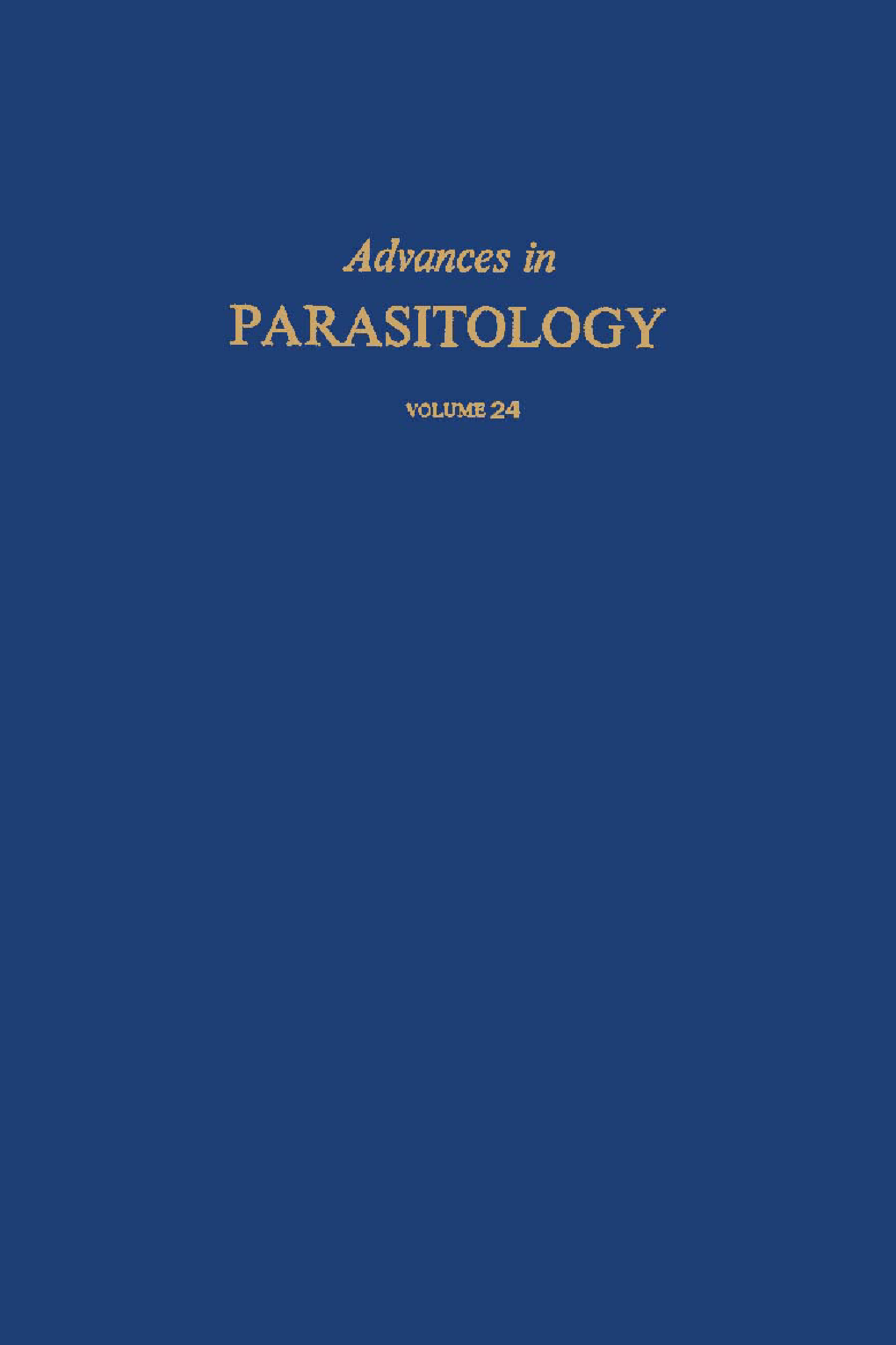 Advances in Parasitology