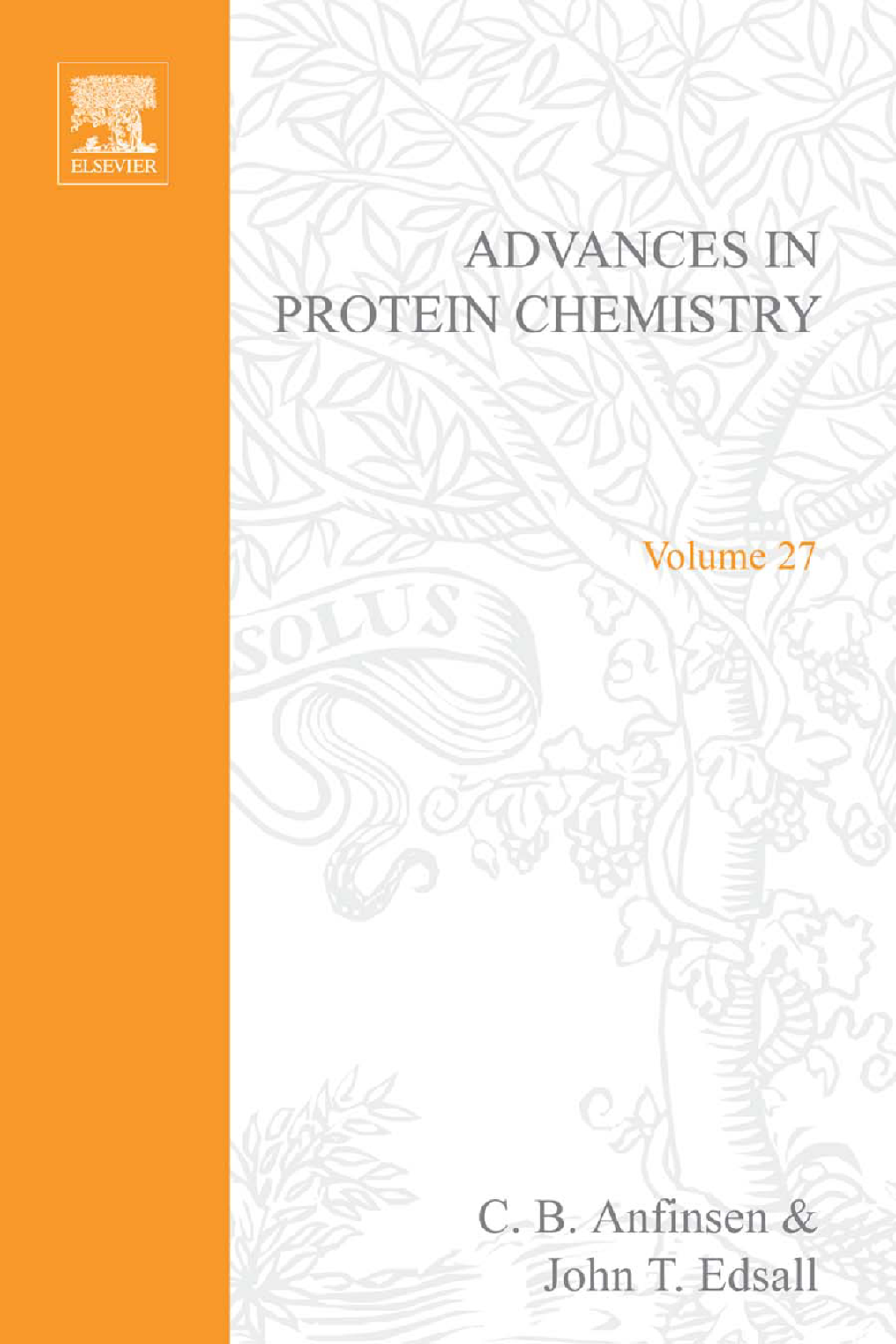 Advances in Protein Chemistry
