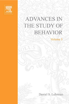 Advances in the Study of Behavior Advances in the Study of Behavior