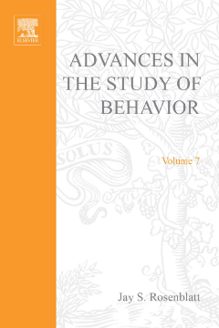 Advances in the Study of Behavior Advances in the Study of Behavior