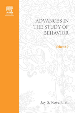Advances in the Study of Behavior Advances in the Study of Behavior