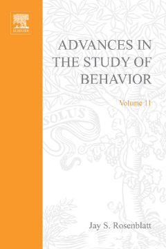 Advances in the Study of Behavior Advances in the Study of Behavior