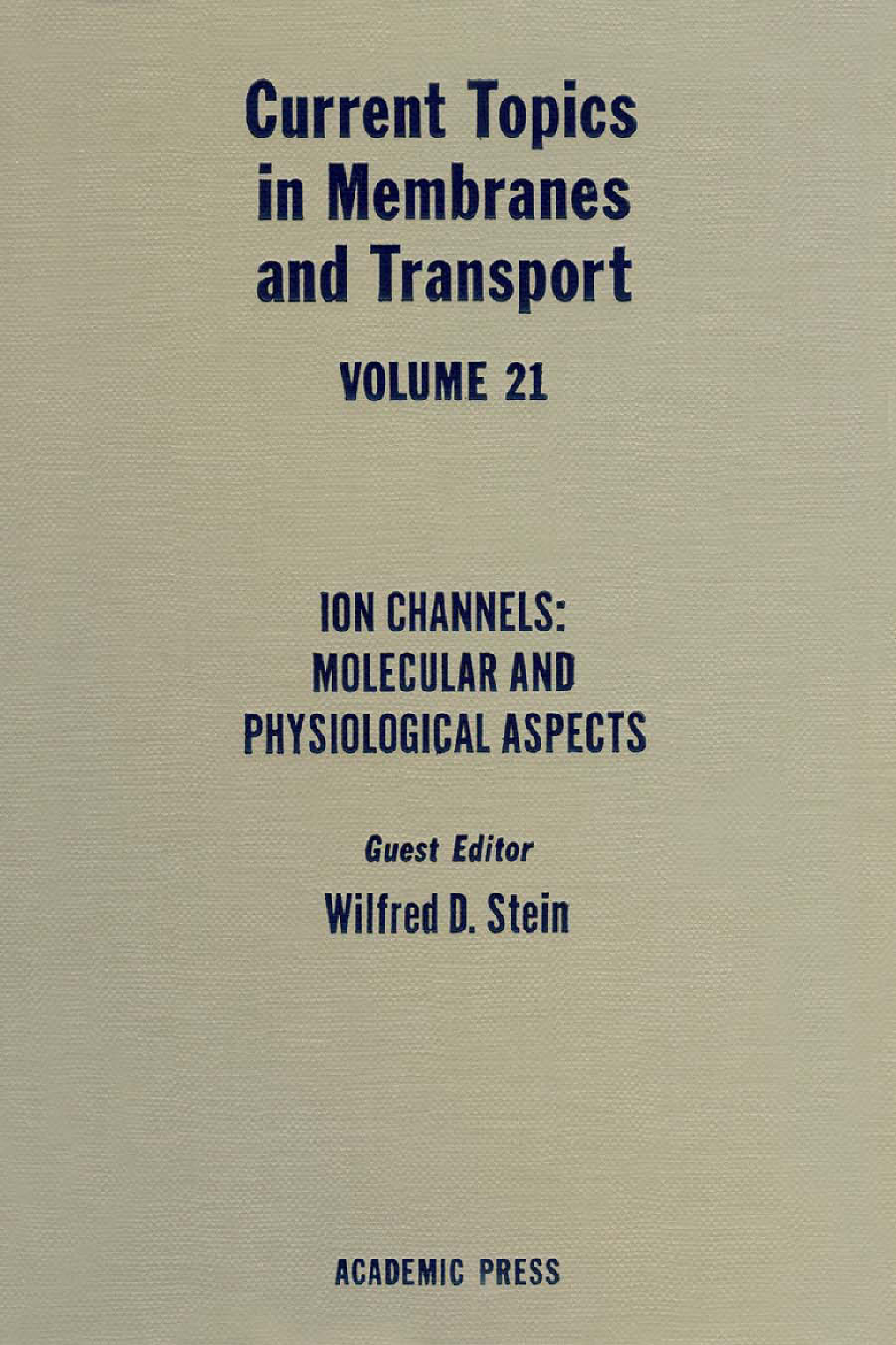 Current Topics in Membranes and Transport