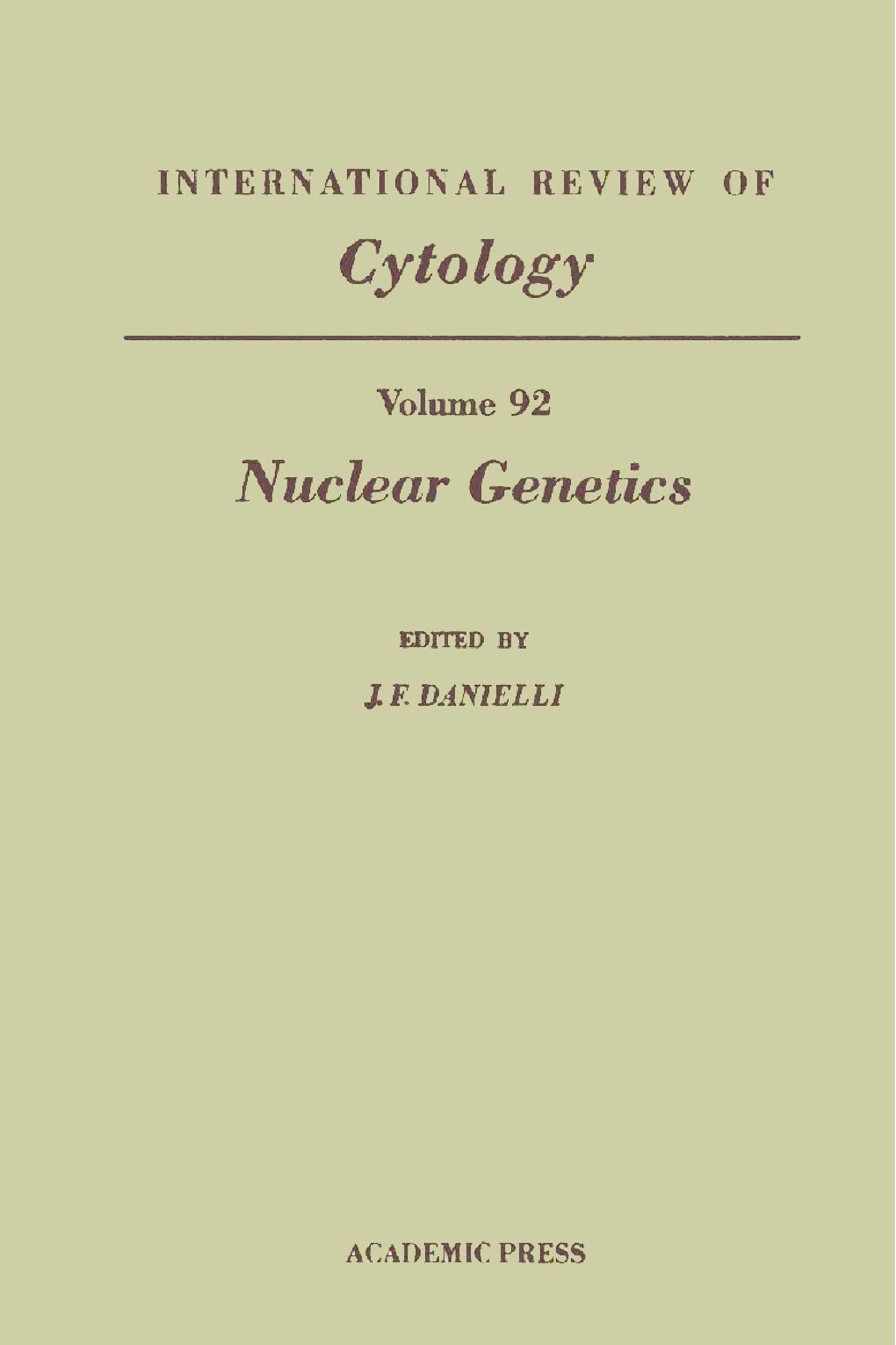 International Review of Cytology