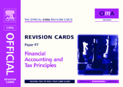 CIMA Revision Cards Financial Accounting and Tax Principles