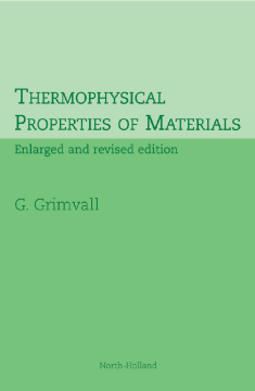 Thermophysical Properties of Materials Thermophysical Properties of Materials