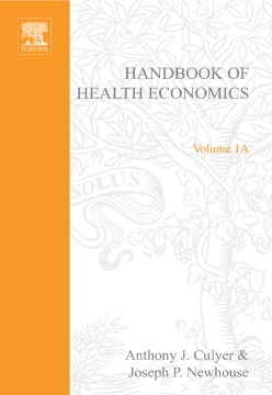 Handbook of Health Economics Handbook of Health Economics