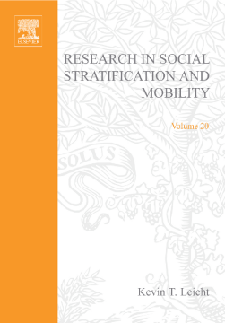 Research in Social Stratification and Mobility Research in Social Stratification and Mobility
