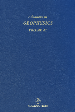 Advances in Geophysics Advances in Geophysics