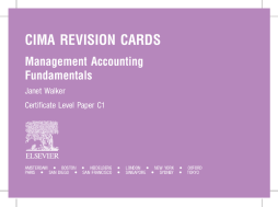 CIMA Revision Cards: Management Accounting Fundamentals
