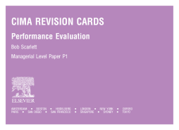 CIMA Revision Cards: Performance Evaluation