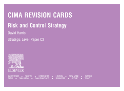 CIMA Revision Cards: Risk and Control Strategy