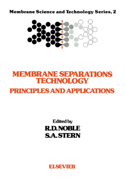 Membrane Separations Technology Membrane Separations Technology