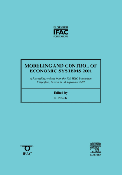 Modeling and Control of Economic Systems 2001 Modeling and Control of Economic Systems 2001