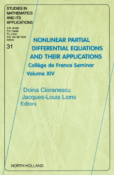 Nonlinear Partial Differential Equations and Their Applications Nonlinear Partial Differential Equations and Their Applications