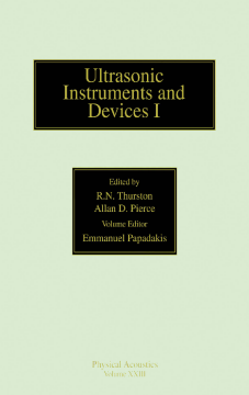 Reference for Modern Instrumentation, Techniques, and Technology: Ultrasonic Instruments and Devices I Reference for Modern Instrumentation, Techniques, and Technology: Ultrasonic Instruments and Devices I
