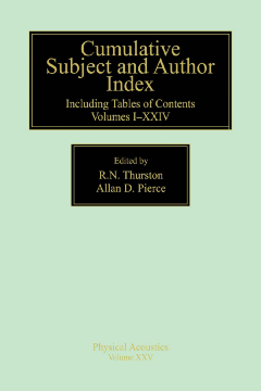 Cumulative Subject and Author Index, Including Tables of Contents Volumes 1-23 Cumulative Subject and Author Index, Including Tables of Contents Volumes 1-23