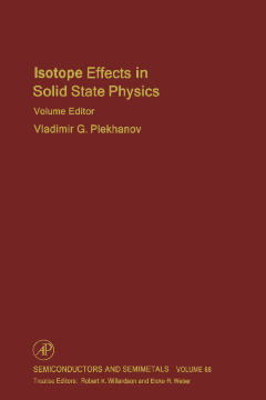 Isotope Effects in Solid State Physics Isotope Effects in Solid State Physics
