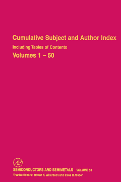 Cumulative Subject and Author Index Including Tables of Contents, Volumes 1-50 Cumulative Subject and Author Index Including Tables of Contents, Volumes 1-50