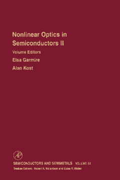 Nonlinear Optics in Semiconductors II Nonlinear Optics in Semiconductors II