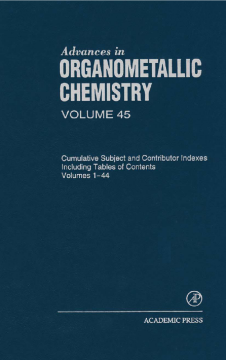 Advances in Organometallic Chemistry Advances in Organometallic Chemistry