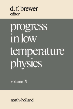 Progress in Low Temperature Physics Progress in Low Temperature Physics